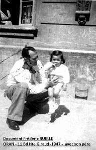 Oran- SDV- 6507- le Plateau 11 bd H Giraud, mon Pere et moi, 1947 